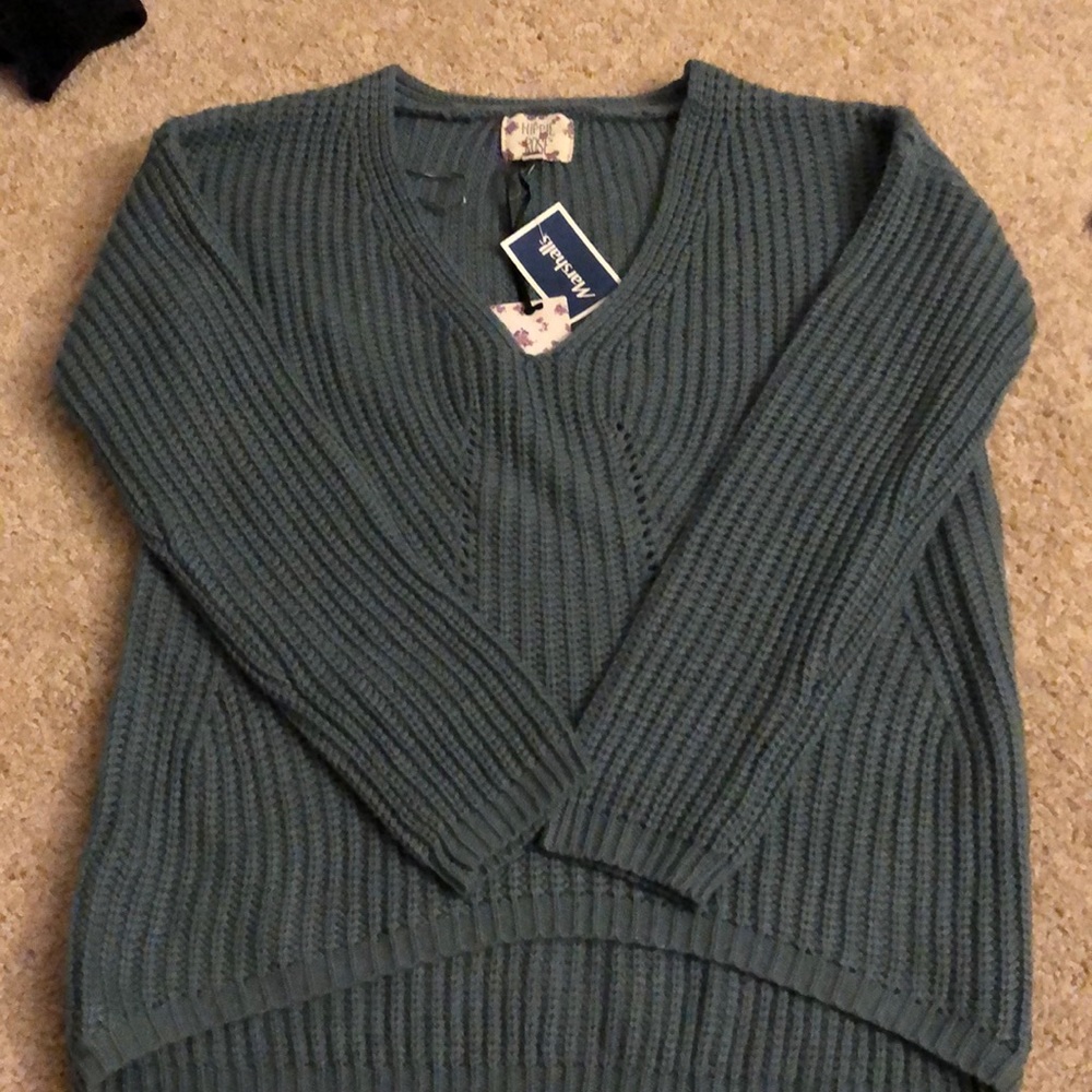 Blue teal sweater
